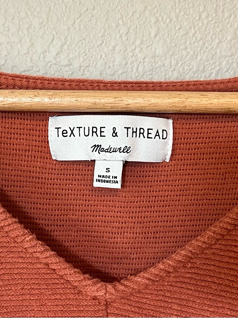 Texture & Thread Long-Sleeve Tie-Front Top - Picture 4 of 4